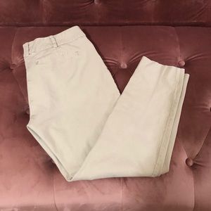 New York & Company Tan/Khaki Cropped Pants